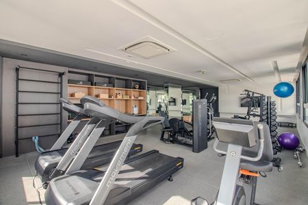Área comum - Academia de kitnet/studio para alugar com 1 quarto, 38m² em Boa Vista, Porto Alegre