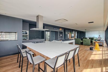 Área comum - Churrasqueira de kitnet/studio para alugar com 1 quarto, 38m² em Boa Vista, Porto Alegre