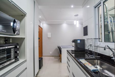 Cozinha de apartamento à venda com 2 quartos, 46m² em Jardim Alvorada, Santo André