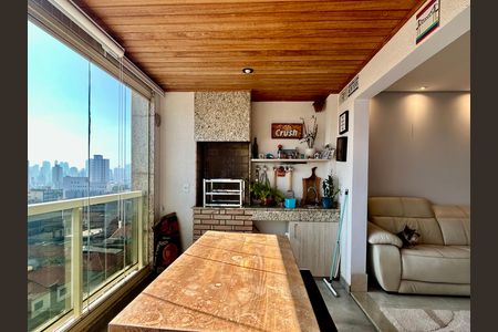 Varanda gourmet de apartamento para alugar com 3 quartos, 105m² em Vila Bertioga, São Paulo