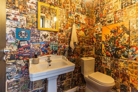 Lavabo de apartamento para alugar com 2 quartos, 105m² em Higienópolis, São Paulo