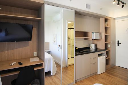 Suíte  de kitnet/studio para alugar com 1 quarto, 23m² em Indianópolis, São Paulo