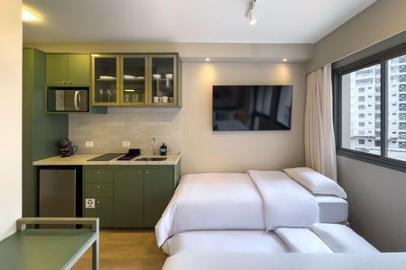 Studio à venda com 24m², 1 quarto e sem vaga Studio à venda com 24m², 1 quarto e sem vagaSala / Quarto