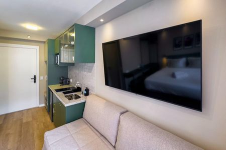Studio à venda com 24m², 1 quarto e sem vaga Studio à venda com 24m², 1 quarto e sem vagaSala / Quarto