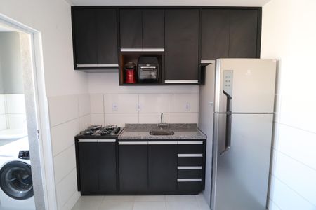 Cozinha de apartamento para alugar com 2 quartos, 45m² em Jardim Inconfidencia, Uberlândia
