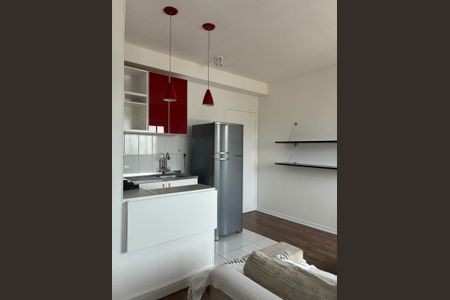 Cozinha de kitnet/studio para alugar com 1 quarto, 27m² em Santa Cecilia, São Paulo