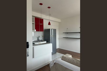 Cozinha de kitnet/studio para alugar com 1 quarto, 27m² em Santa Cecilia, São Paulo
