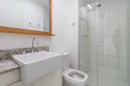 Apartamento para alugar com 55m², 2 quartos e 1 vaga Apartamento para alugar com 55m², 2 quartos e 1 vagaBanheiro da Suíte
