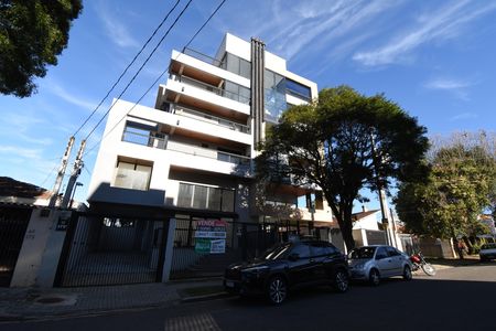 Fachada do condomínio  de kitnet/studio para alugar com 1 quarto, 34m² em Bom Retiro, Curitiba