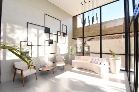 Studio para alugar com 34m², 1 quarto e sem vaga Studio para alugar com 34m², 1 quarto e sem vagaHall de entrada
