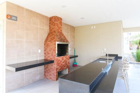 Área comum - Churrasqueira de apartamento para alugar com 2 quartos, 42m² em Fátima, Canoas