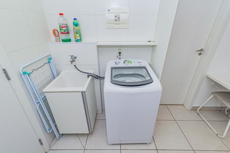 Detalhe da area de serviço de apartamento para alugar com 1 quarto, 27m² em Jardim Caravelas, São Paulo