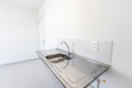 Cozinha e área de serviço de apartamento para alugar com 2 quartos, 34m² em Parque Industrial Tomas Edson, São Paulo