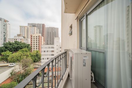 Varanda da Sala de apartamento à venda com 2 quartos, 75m² em Vila Clementino, São Paulo