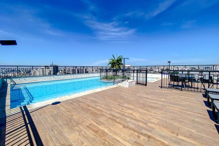 Área comum - Piscina de kitnet/studio para alugar com 1 quarto, 29m² em Vila Dom Pedro I, São Paulo