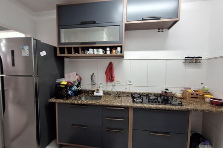 Cozinha de apartamento à venda com 2 quartos, 53m² em Parque Sao Vicente, Santo André