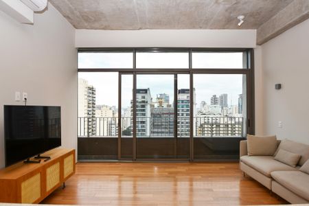 Sala de apartamento para alugar com 1 quarto, 54m² em Pinheiros, São Paulo