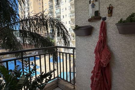 Varanda da Sala de apartamento para alugar com 3 quartos, 79m² em Areia Branca, Santos