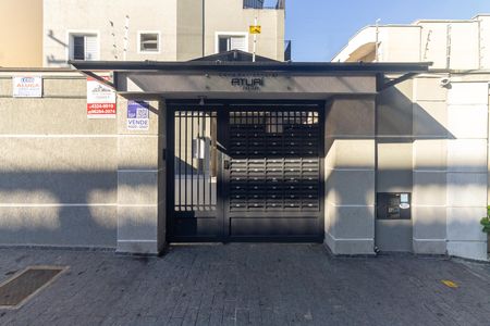 Fachada + Plaquinha de apartamento à venda com 1 quarto, 34m² em Penha de França, São Paulo