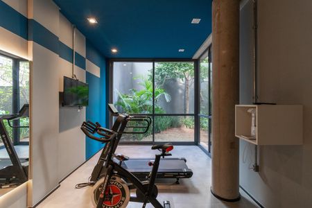 Apartamento para alugar com 36m², 1 quarto e sem vaga Apartamento para alugar com 36m², 1 quarto e sem vagaÁrea comum - Academia