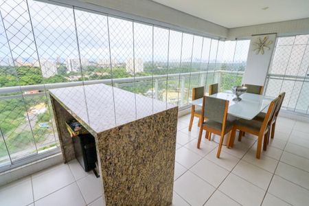Varanda da Sala de apartamento para alugar com 3 quartos, 130m² em Patamares, Salvador