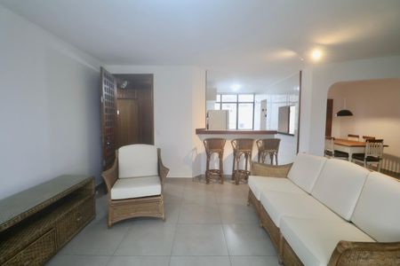 Sala de apartamento para alugar com 3 quartos, 100m² em Loteamento Joao Batista Juliao, Guarujá