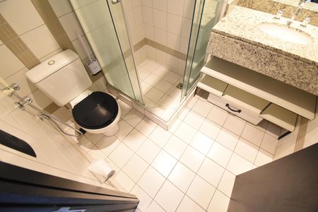 Studio para alugar com 29m², 1 quarto e sem vagaBanheiro do Studio