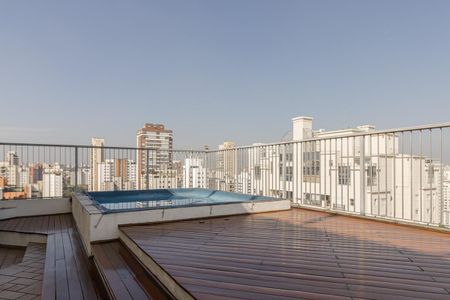 Área comum - Piscina de apartamento para alugar com 1 quarto, 43m² em Moema, São Paulo