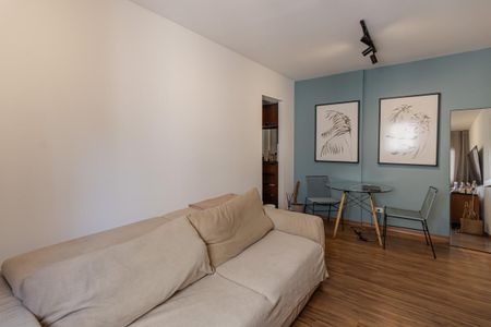 Sala de apartamento à venda com 1 quarto, 43m² em Moema, São Paulo