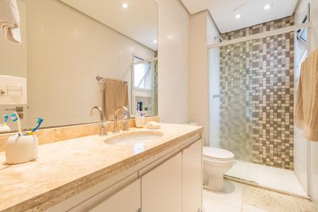 Apartamento para alugar com 124m², 3 quartos e 2 vagas Apartamento para alugar com 124m², 3 quartos e 2 vagasBanheiro da Suíte 3