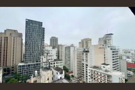 Vista da varanda do studio de kitnet/studio à venda com 1 quarto, 21m² em Jardim Paulista, São Paulo