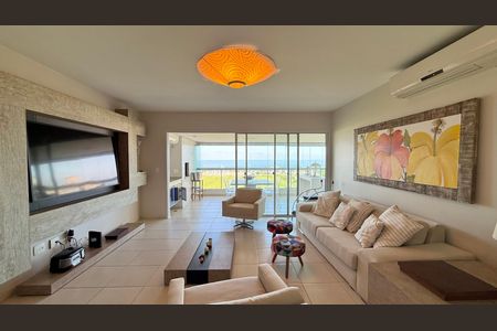 Sala de apartamento para alugar com 5 quartos, 200m² em Jardim das Conchas, Guarujá