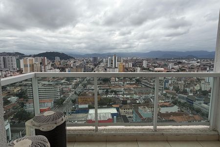 Varanda da Sala de apartamento para alugar com 1 quarto, 47m² em Paquetá, Santos