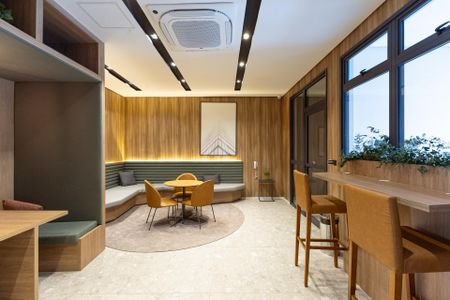 Área comum - CoWork de kitnet/studio para alugar com 1 quarto, 25m² em Vila Olímpia, São Paulo