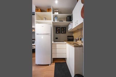 Sala/Cozinha de apartamento para alugar com 1 quarto, 27m² em Jardim Paulista, São Paulo