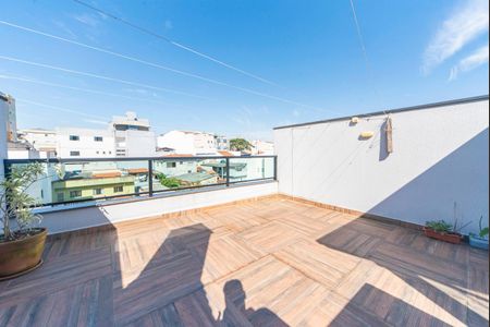 Varanda da Cobertura e Churrasqueira de apartamento à venda com 2 quartos, 119m² em Vila Valparaíso, Santo André