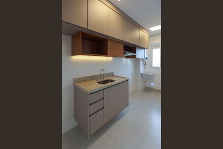 Cozinha de apartamento para alugar com 2 quartos, 48m² em Jardins do Império, Indaiatuba
