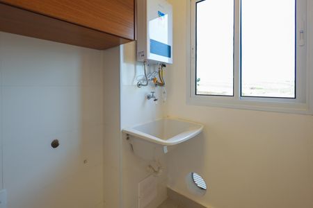 Cozinha e Área de Serviço de apartamento para alugar com 2 quartos, 48m² em Jardins do Império, Indaiatuba