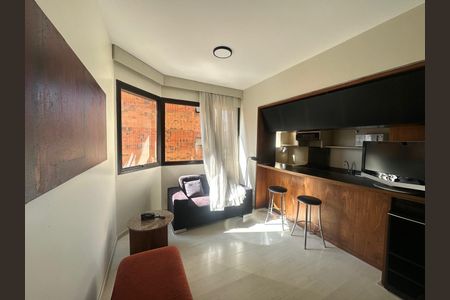 Apartamento para alugar com 45m², 1 quarto e 1 vaga Apartamento para alugar com 45m², 1 quarto e 1 vagaSala