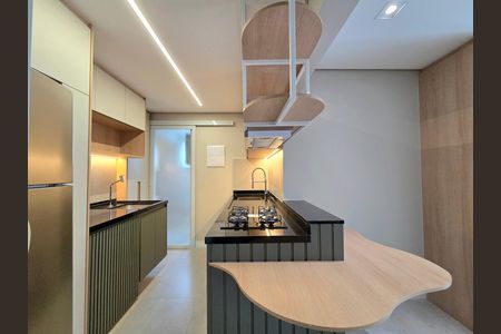 Cozinha de apartamento para alugar com 2 quartos, 63m² em Indianópolis, São Paulo