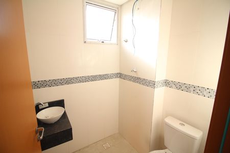 Banheiro de apartamento para alugar com 2 quartos, 55m² em Novo das Indústrias, Belo Horizonte