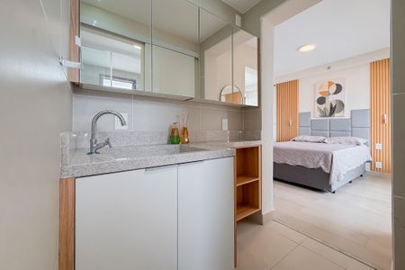 Banheiro de kitnet/studio à venda com 1 quarto, 32m² em Sacomã, São Paulo
