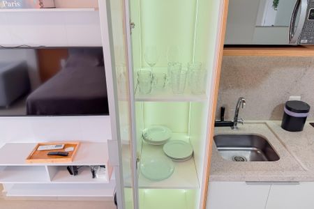 Cozinha de kitnet/studio à venda com 1 quarto, 32m² em Sacomã, São Paulo