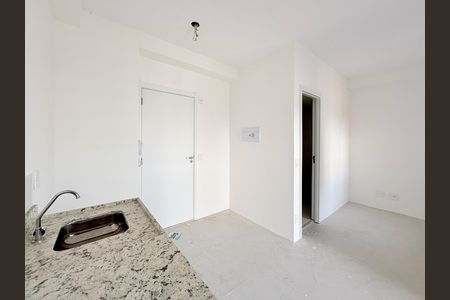 Cozinha  de kitnet/studio à venda com 1 quarto, 28m² em Brooklin, São Paulo