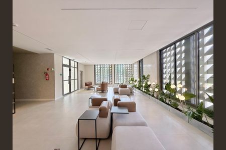Apartamento à venda com 33m², 1 quarto e sem vaga Apartamento à venda com 33m², 1 quarto e sem vagaHall Social Bloco