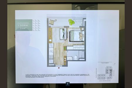 Apartamento à venda com 33m², 1 quarto e sem vaga