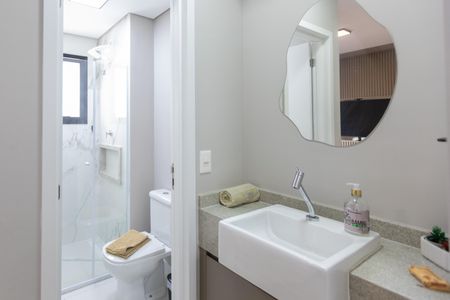 Banheiro de kitnet/studio à venda com 1 quarto, 46m² em Centro, Campinas