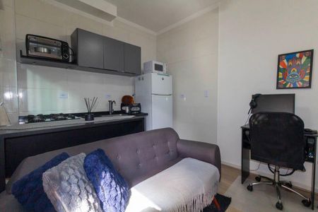 Sala e Cozinha de apartamento à venda com 1 quarto, 29m² em Chácara Santo Antônio (zona Leste), São Paulo