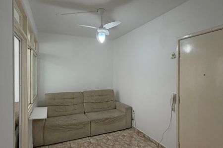 Sala de apartamento para alugar com 1 quarto, 40m² em Embaré, Santos
