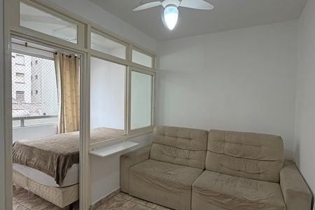 Sala de apartamento para alugar com 1 quarto, 40m² em Embaré, Santos
